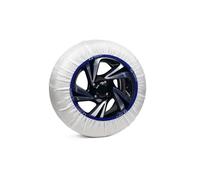 Set da 2 pezzi di calze da neve in tessuto bianco silenziose - taglia S