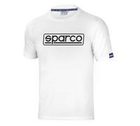 Sparco t-shirt Frame mezze maniche TG L bianca maglia in cotone con logo