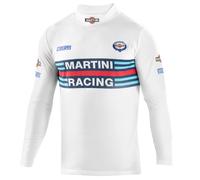 Sparco t-shirt manica lunga e collo alto Martini Racing Tg.L 95% cotone bianco