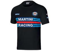Sparco T-Shirt Replica Martini Racing (Nero, XL IT Uomo)