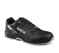 Sparco Targa ESD S3S SR FO, Scarpe Antinfortunistiche Unisex-Adulto, Nero e Grigio, 45 EU