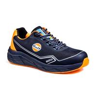 Sparco Teamwork Gulf Mirage Scarpe Antinfortunistiche da Uomo S1PS ESD HRO Basse. Ultraleggere, con Ammortizzazione Eva, Tomaia 3D Traspirante. Livrea Ufficiale Gulf. EU 43