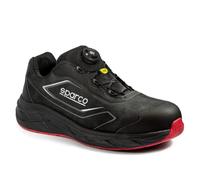 Sparco Teamwork Wankel - Scarpe Antinfortunistiche S3S ESD in Nubuck Idrorepellente, Chiusura rotore, EN ISO 20345