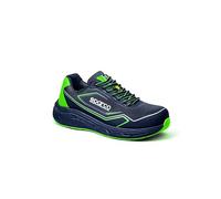 Sparco WILLEN, Scarpe Antinfortunistiche Professionali Unisex-Adulto, Blu Marine/Verde Fluo, 44 EU