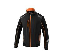 Sparco Tech Light-Shell Giacca antivento, nero/arancio fluo