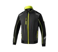 Sparco Tech Light-Shell Giacca da lavoro, grigio scuro/giallo fluo
