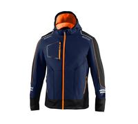 Sparco Tech Soft-Shell Giacca da lavoro, blue marine/arancio fluo