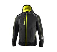 Sparco Tech Soft-Shell Giacca, grigio/giallo fluo