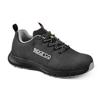 Sparco Traction, Scarpe Antinfortunistiche Unisex-Adulto, Nero/Silver, 36 EU