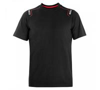 Sparco Trenton T-Shirt in cotone elasticizzato, nero