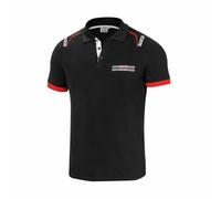 (TG. L) Sparco Martini Racing Polo, Negro, L Regular Unisex-Adulto - NUOVO