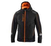 Sparco York tech soft shell tg M nero/arancio fluo giacca da lavoro invernale
