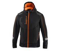 Sparco York tech soft shell tg S nero/arancio fluo giacca da lavoro invernale