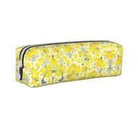 SpaRcz Borsa a matita con cerniera semplice in pelle con motivo Vector Canola, Colore 6, 21×5×5,5cm