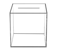 Spardose Non Aprire - Scatola di risparmio da 12 cm con design visibile | Scatola d'argento trasparente acrilica da 20.000 pezzi | Pianificazione del bilancio per la casa | Economia sicura per