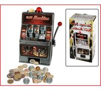 Spardose-Spielautomat-Slot-Machine-Einarmiger-Bandit-Licht-Sound-Sparschwein