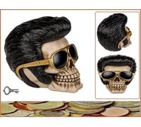 Spardose-Totenkopf-Rock-and-Roll-Tolle-Elvis-Sonnenbrille-Deko-ca-17x13cm