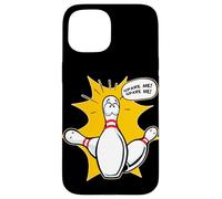 Spare Me Bowling Funny Comic Bowling Pin Design Custodia per iPhone 15