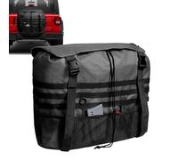 Spare Tire Trash Bag, Cargo Organizer, Travel Storage Solution, Sturdy Buckles, Waterproof Material, 26x22x8 inch Black, Great for Offroad Adventures, Camping, And Road Trips