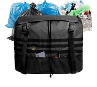 Spare Tire Trash Bag, Cargo Storage Pouch, 22.83x7.09x23.62 Inches Black Large Capacity Weatherproof Trash with Straps, Gear Bags for Vehicle, Truck, RV, Offroad, Road Trip, or Hiking Adventures