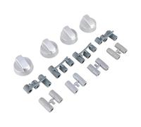 sparefixd Manopole di controllo per forno Ignis, colore argento, confezione da 4