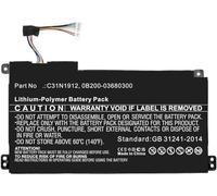 Sparepart: CoreParts Battery for Asus Notebook, Laptop 39.27Wh Li-Pol 11.55V, 0B200-03680300, C31N1912, 0B200-036 (Laptop 39.27Wh Li-Pol 11.55V 3400mAh)