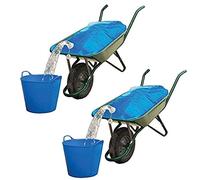 Spares2go Garden & Farm contenitore dell' acqua carriola Carrier bag (80 litri, confezione da 2)