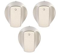 Spares2go - Hot-Ari ix Manopole per interruttori di comando per forno/piano cottura Hotpoint (argento, confezione da 3)