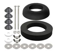 SPARES2GO Kit di tenuta per cisterna per WC da 100 mm, bullone M6 tramite cupola in gomma da 1,5 pollici, set di rondelle in schiuma da 2 pollici