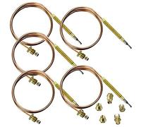 Spares2go, kit termocoppia universale e fissaggi (600 mm, confezione da 5)