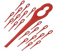 Spares2go - Lame in plastica per decespugliatore Ozito, confezione da 20, colore: Rosso