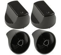 Spares2go Manopola di controllo nera per forno Hotpoint Hot-Ari DH53K DH53KS DH93CK (confezione da 4)