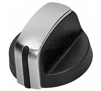 Spares2go, manopola interruttore per la fiamma del gas, per piano cottura Ariston, colore argento e nero