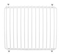 SPARES2GO Mensola universale per frigorifero e congelatore, regolabile, con bracci estensibili rivestiti in plastica, colore bianco, misura piccola, 360 mm - 560 mm x 320 mm