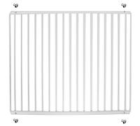 SPARES2GO Mensola universale per frigorifero e congelatore, regolabile, con bracci estensibili rivestiti in plastica bianca (grande, 425 mm - 670 mm x 320 mm)