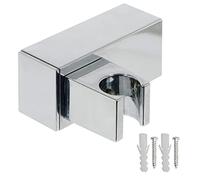 SPARES2GO Morsetto da parete compatibile con soffione doccia Triton regolabile con staffa cromata ad angolo quadrato
