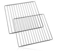 SPARES2GO Ripiano universale per frigorifero, porta-congelatore regolabile, cromato, x 2
