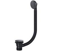 SPARES2GO Tappo Di Scarico per Vasca Clicker 40 mm 1,5" Combinazione Click Clack Troppopieno (Nero)