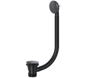SPARES2GO Tappo Di Scarico per Vasca Clicker 40 mm 1,5" Combinazione Click Clack Troppopieno (Nero)