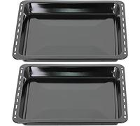 SPARES2GO Teglia da forno compatibile con forno Samsung (455 mm x 370 mm, confezione da 2)