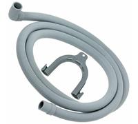 SPARES2GO Tubo di scarico universale con estremità ad angolo retto per lavatrici (2.5m, 19mm / 21mm)