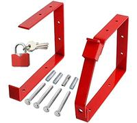 Spares2go Universale con Serratura a Muro PORTASCALE Staffe & Padlock Set (Red)
