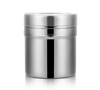 Spargi Cacao in Polvere, Bene Maglia Potenza Barattolo, Spargizucchero in Acciaio Inox con Coperchio per Cannella, Cioccolato, Farina, sale, pepe(M)