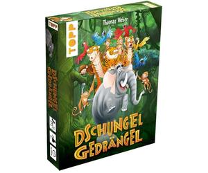 Spargimento della Giungla - Gioco di Carte per Tumuli di Animali Divertenti, ma attenzione Quando Diventa Troppo Pieno! Giocare Velocemente, Divertente per Tutta la Famiglia