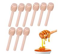 Spargimiele Legno Piccoli,50 Pezzi Bastoncino per Miele 8cm, Cucchiaini Bastoncini Miele Legno Piccoli,Bastoncini in Legno per Vaso di Miele Jar,Cucchiai per Miele per Piovigginoso