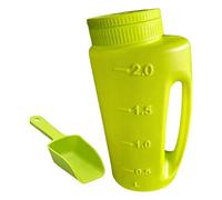 Spargisale a mano - Contenitore per fertilizzante resistente, 2 l, spargitore di sale e sabbia, strumento da giardino | Uso in giardino | Uso in giardino | Da tenere in mano per uso esterno su