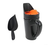 Spargisale da giardino e spargisale invernale: seminatore manuale per fertilizzante da prato, agitatore per sciogliere il ghiaccio, verdure con pala da giardino portatile