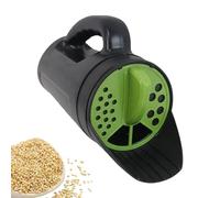 Spargisale da giardino, spargitore manuale, agitatore per spargere semi a mano, shaker per semi con diverse dimensioni di apertura regolabili per ghiacciatore di sale