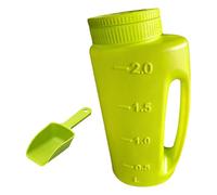 Spargisale portatile per neve, applicatore con capacità di 2 litri, strumento per distribuzione rocce con design rinforzato, soluzione di spargimento all'aperto per terreni, e giardini, spargito