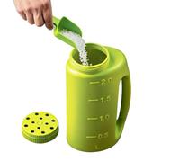 Spargisale tenuto in mano 2 litri applicatore manuale del granello per la | Lo spargitore portatile resistente da 2 litri distribuisce uniformemente il ghiaccio salato e i granuli per la manutenzione